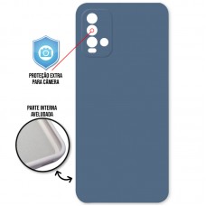 Capa Xiaomi Redmi 9T e 9 Power - Cover Protector Azul Aço